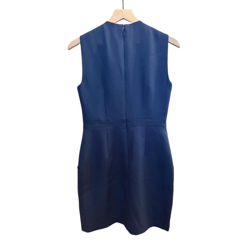 BCBG MAXAZRIA Clare Navy Dress Womens 8  Tulip Pockets Sleeveless‎ Cocktail - Picture 3 of 11